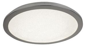 Scilly LED Flush Light Large In Chrome And Crystal Sand