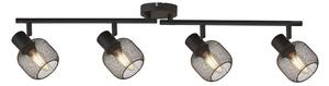 Meshy 4 Light Cage Bar Spotlight In Black