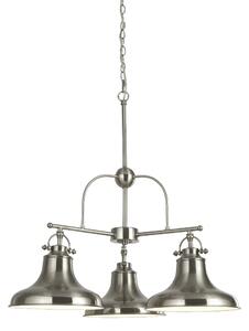 Dallas 3 Light Pendant Light In Satin Silver