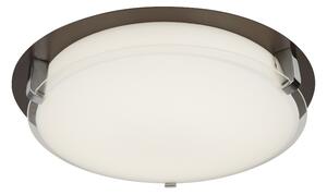 Edinburgh LED Opal Glass Flush Light In Brown