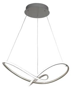 Magic LED Ceiling Pendant Light In Satin Silver