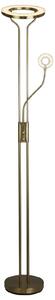 Ames LED Mother And Child Floor Lamp In Satin Brass