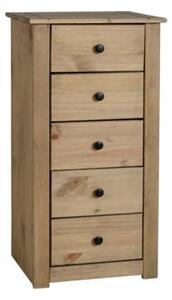 Prinsburg Wooden Chest Of 5 Drawers In Natural Wax