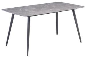 Coveta Grey Ceramic Dining Table With Grey Legs