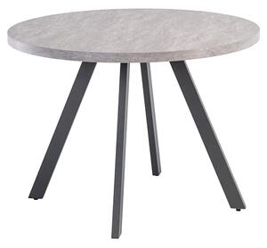 Remika Round Wooden Dining Table In Light Grey