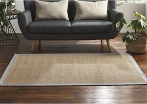 Chelsea Small Jute Rug With Cotton Grey Border