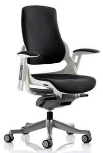 Zure Fabric Executive Office Chair In Black With Arms