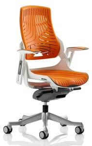 Zure Executive Office Chair In Gel Orange With Arms