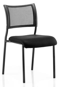 Brunswick Black Frame Office Visitor Chair In Black No Arms