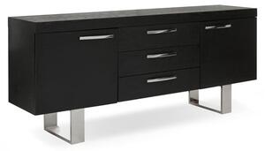 Ulmos Wooden Sideboard With U-Shaped Base In Black