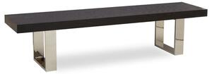 Ulmos Wooden Dining Bench With U-Shaped Base In Black