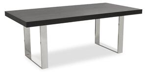 Ulmos Wooden Dining Table With U-Shaped Base In Black