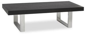 Ulmos Wooden Coffee Table With U-Shaped Base In Black