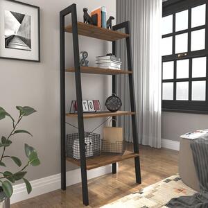 Elaina Rustic Wooden Shelving Unit In Vintage Pine