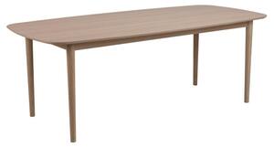 Astonik Wooden Dining Table Rectangular In Oak White