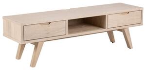 Alisto Wooden TV Stand With 2 Drawers In Oak White