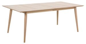 Canton Wooden Dining Table Rectangular In Oak White