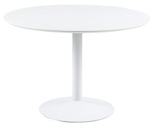 Ibika Wooden Dining Table Round With Metal Base In White