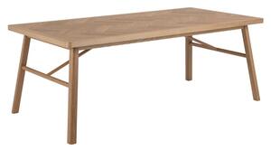 Galveston Wooden Dining Table In Matt Oak