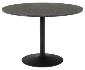 Ibika Melamine Dining Table Round With Metal Base In Black