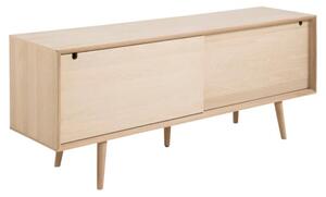 Canton Wooden Doors Sideboard With 2 Sliding Door In Oak White