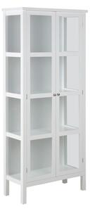 Elkhart Medium Wooden 2 Glass Doors Display Cabinet In White