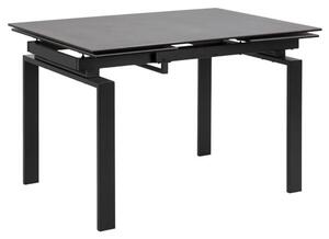 Hershey Ceramic Extending Dining Table Small In Black Fairbanks