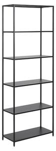 Newberry Metal Bookcase With 5 Shelves In Black