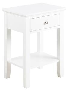 Lakewood Wooden Bedside Cabinet With 1 Drawer In White