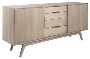 Marta Wooden Sideboard With 2 Sliding Doors In Oak White