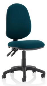 Eclipse II Fabric Office Chair In Maringa Teal No Arms