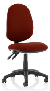 Eclipse II Fabric Office Chair In Ginseng Chilli No Arms