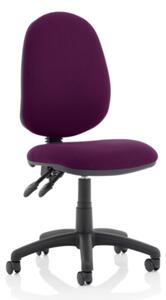 Eclipse II Fabric Office Chair In Tansy Purple No Arms