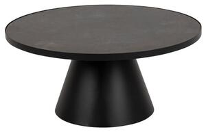 Stanford Large Ceramic Top Coffee Table In Fairbanks Black