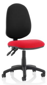 Eclipse II Black Back Office Chair In Bergamot Cherry No Arms