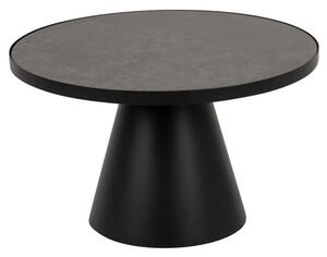 Stanford Medium Ceramic Top Coffee Table In Fairbanks Black