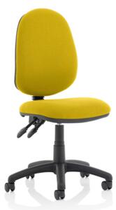 Eclipse II Fabric Office Chair In Senna Yellow No Arms