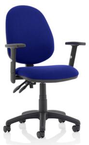 Eclipse II Office Chair In Stevia Blue With Adjustable Arms