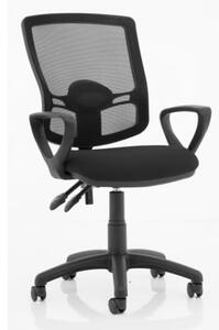 Eclipse Black Deluxe Office Chair With Loop Arms