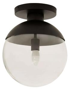 Rocklin Clear Glass Shade Ceiling Light In Black