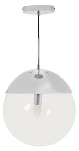 Rocklin Clear Glass Shade Pendant Ceiling Light In Chrome