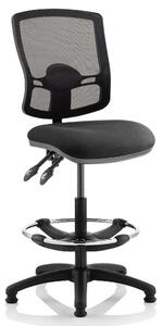 Eclipse Black Deluxe Office Chair With No Arms And Rise Kit