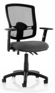 Eclipse Charcoal Deluxe Office Chair With Adjustable Arms