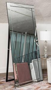 Kutztown Bevelled Edge Floor Standing Mirror With Black Stand