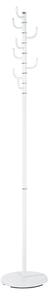 Tahoe Metal 8 Hooks Rotatable Coat Stand In White