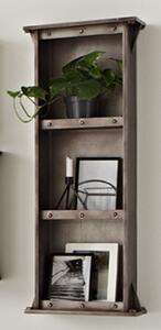 Yates Wooden 3 Shelves Wall Shelf In Anthracite