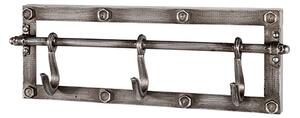 Pierce Metal Wall Hung 3 Hooks Coat Rack In Anthracite