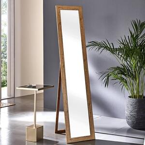 Truckee Floor Standing Cheval Mirror In Oak Frame