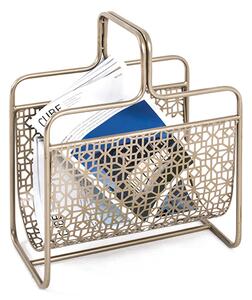 Oviedo Metal Magazine Rack In Gold