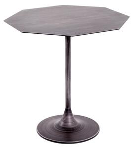 Greenbay Octagonal Metal Side Table In Black Mottled